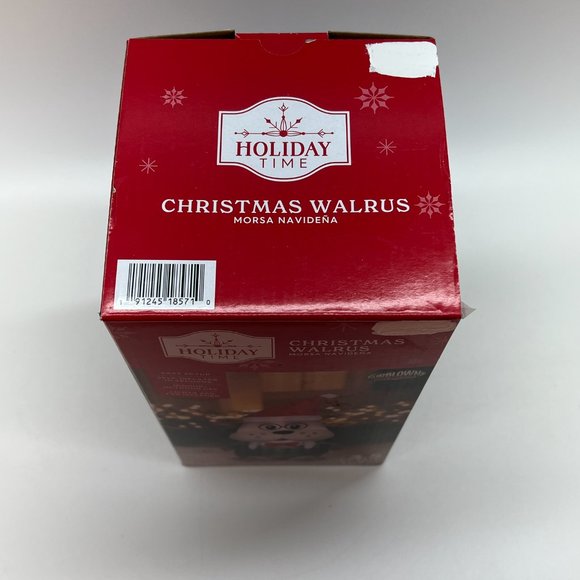 Holiday Time Airblown Inflatable Christmas Walrus Light Up Indoor Outdoor 3.5 Ft - Picture 5 of 7